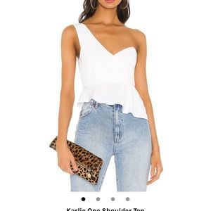 Sold on revolve, Superdown one shoulder top
